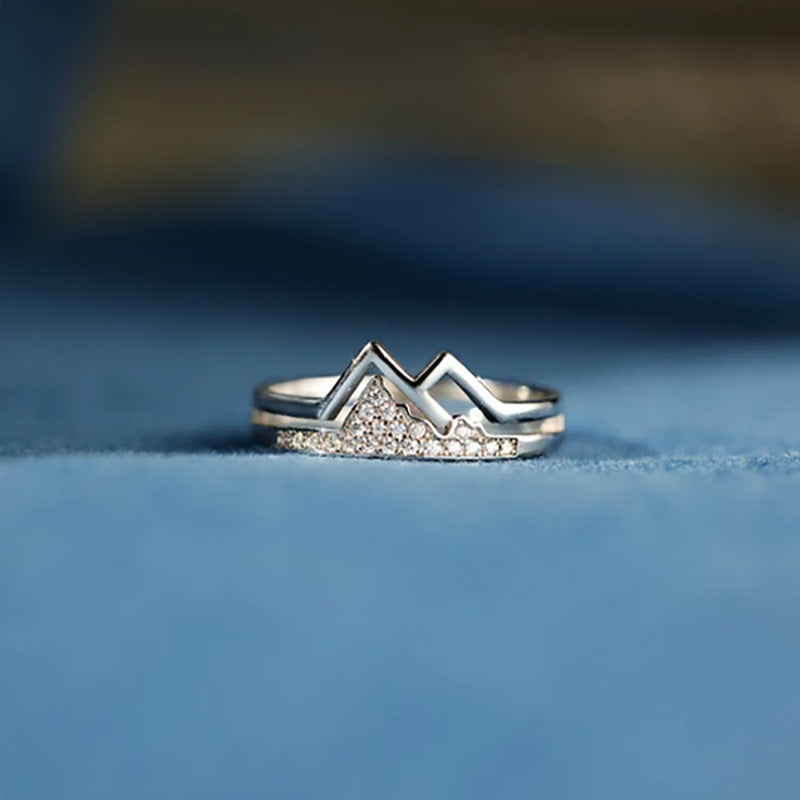 Anillos De Plata Esterlina Con Fila De Diamantes al por mayor